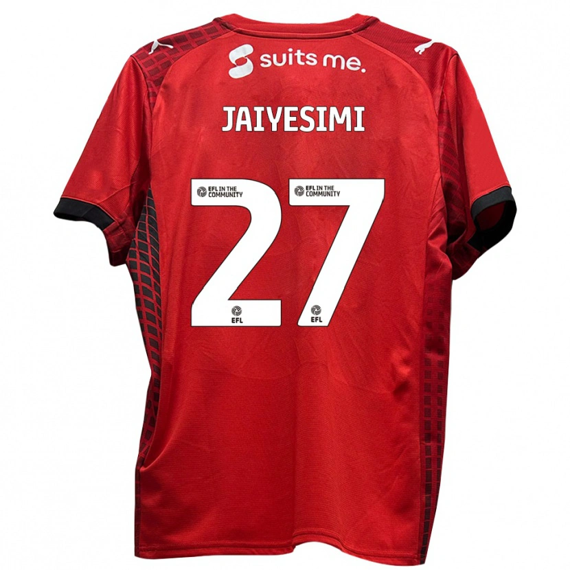 Danxen Mujer Camiseta Diallang Jaiyesimi #27 Rojo Negro 1ª Equipación 2025/26 La Camisa