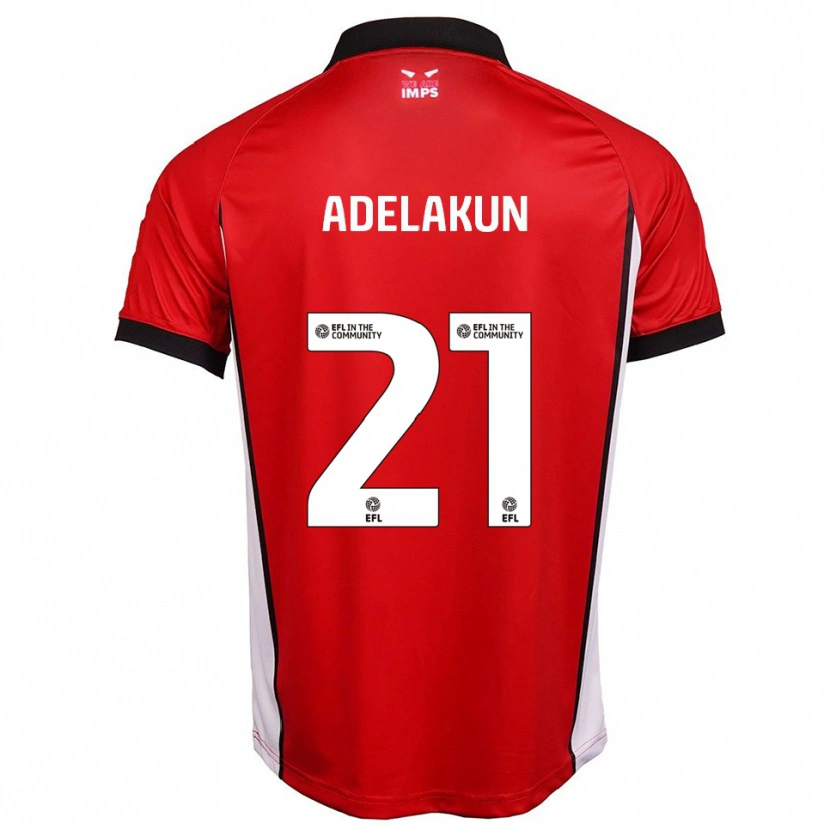 Danxen Mujer Camiseta Hakeeb Adelakun #21 Rojo Blanco 1ª Equipación 2025/26 La Camisa