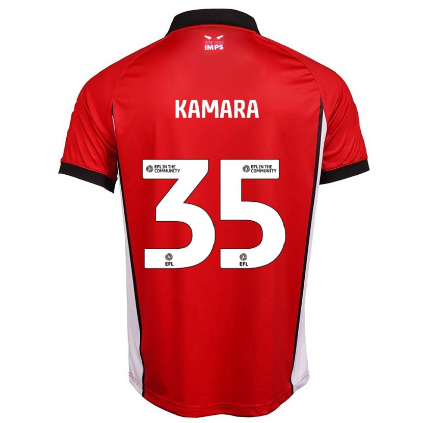 Danxen Mujer Camiseta Mj Kamara #35 Rojo Blanco 1ª Equipación 2025/26 La Camisa
