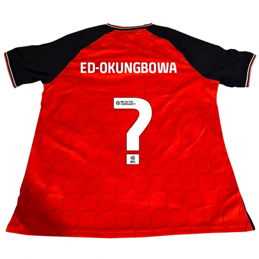 Danxen Mujer Camiseta Excel Ed-Okungbowa #0 Naranja Negro Blanco 1ª Equipación 2025/26 La Camisa