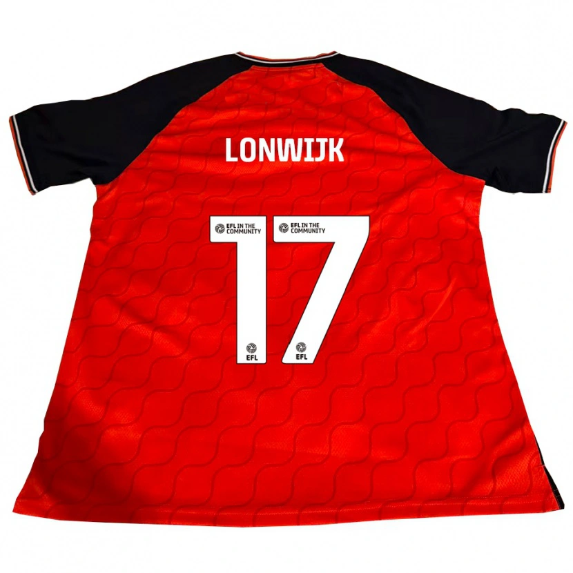 Danxen Mujer Camiseta Nigel Lonwijk #17 Naranja Negro Blanco 1ª Equipación 2025/26 La Camisa