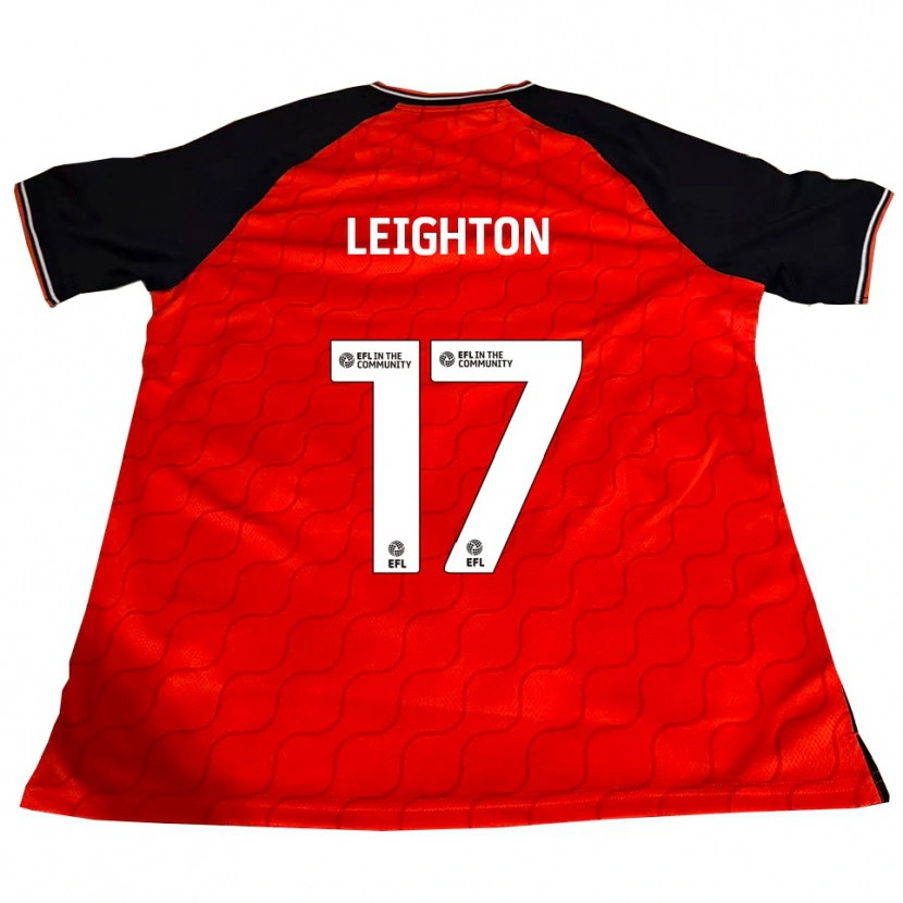 Danxen Mujer Camiseta Amber Leighton #17 Naranja Negro Blanco 1ª Equipación 2025/26 La Camisa