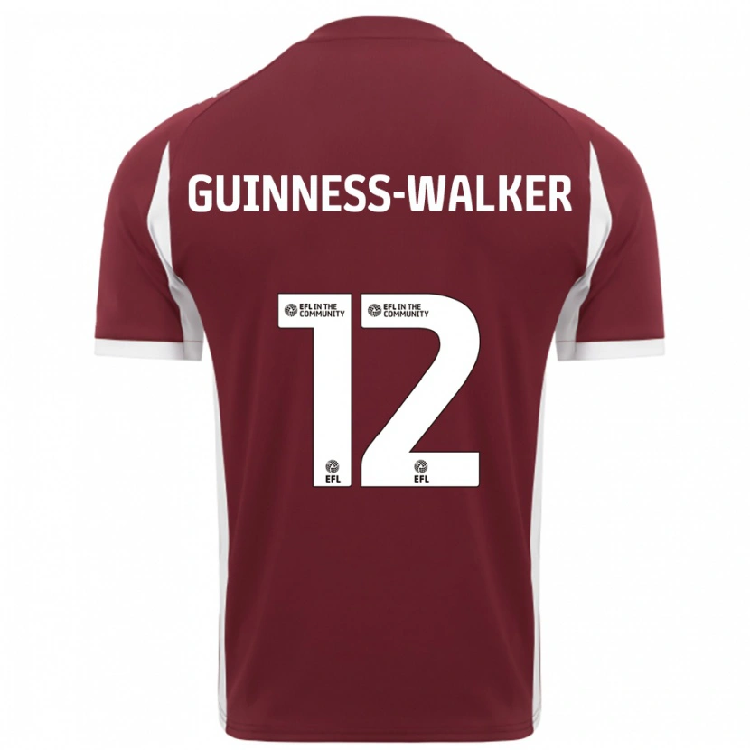 Danxen Mujer Camiseta Nesta Guinness-Walker #12 Borgoña Blanco 1ª Equipación 2025/26 La Camisa