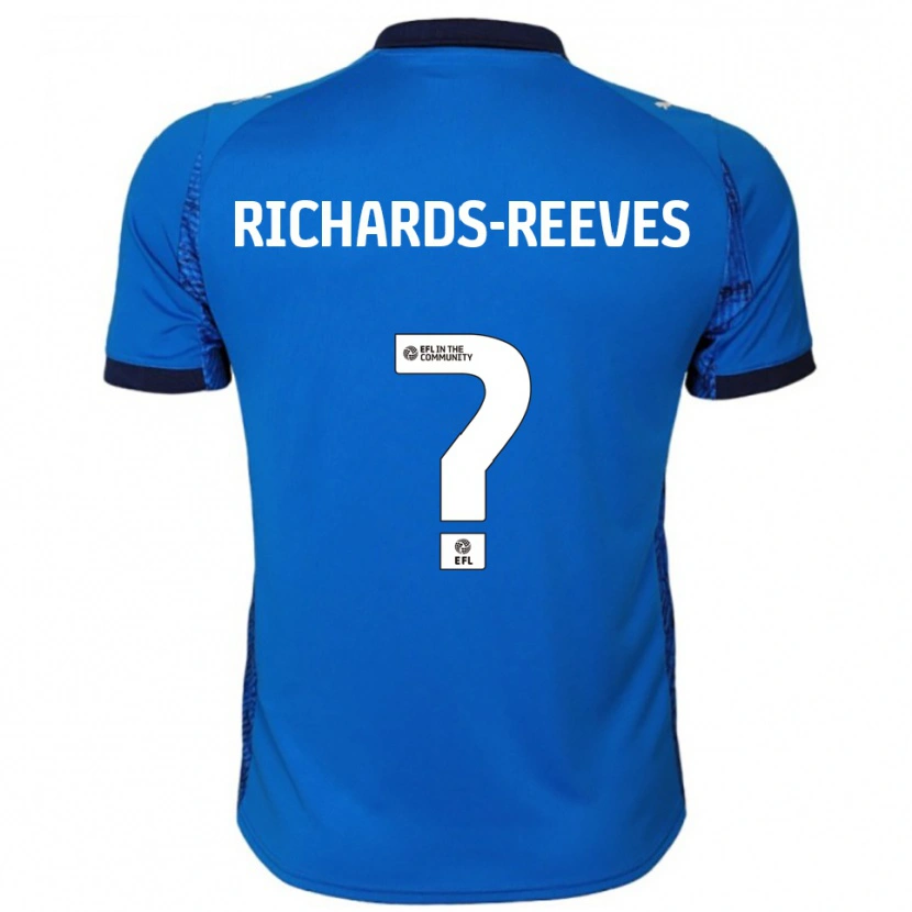 Danxen Mujer Camiseta Phoebe Richards-Reeves #0 Azul Blanco 1ª Equipación 2025/26 La Camisa