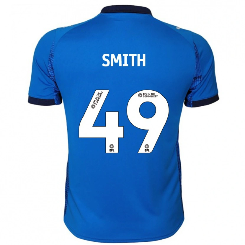 Danxen Mujer Camiseta Bastian Smith #49 Azul Blanco 1ª Equipación 2025/26 La Camisa