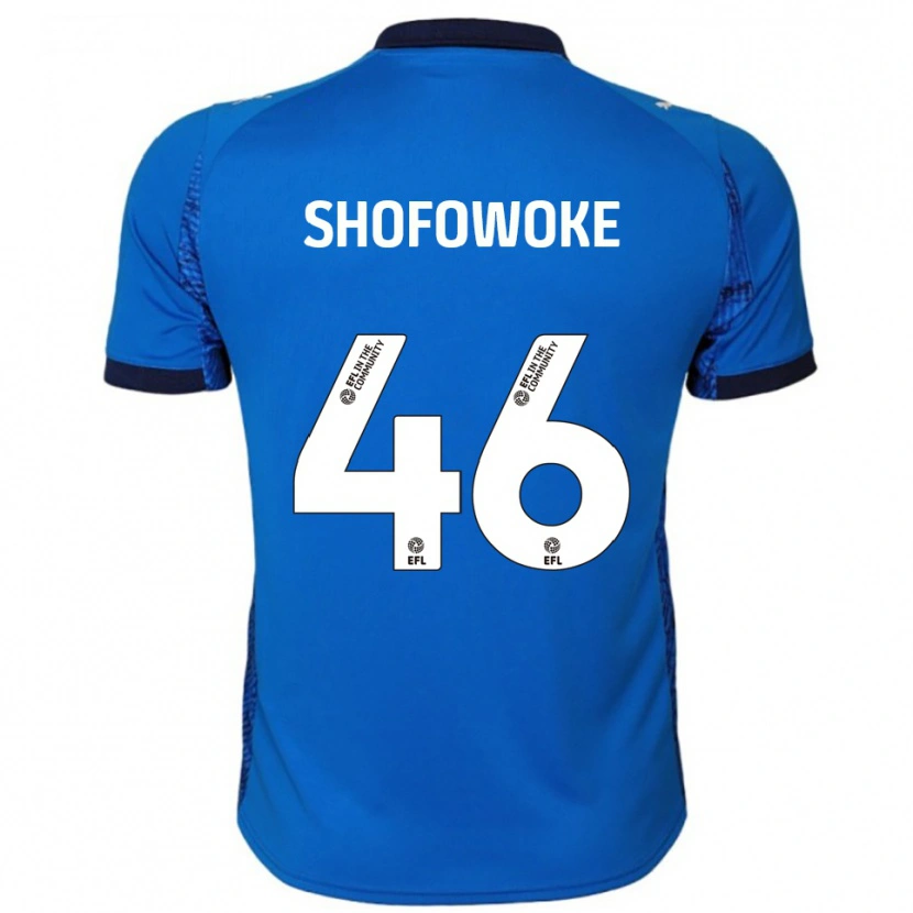 Danxen Mujer Camiseta Boluwatife Shofowoke #46 Azul Blanco 1ª Equipación 2025/26 La Camisa