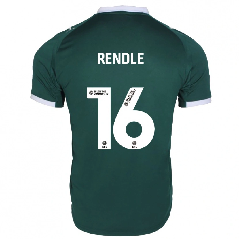 Danxen Mujer Camiseta Jared Rendle #16 Verde Blanco 1ª Equipación 2025/26 La Camisa