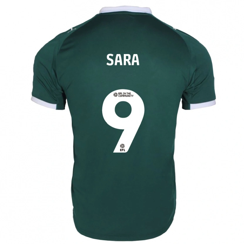 Danxen Mujer Camiseta Ellie Sara #9 Verde Blanco 1ª Equipación 2025/26 La Camisa