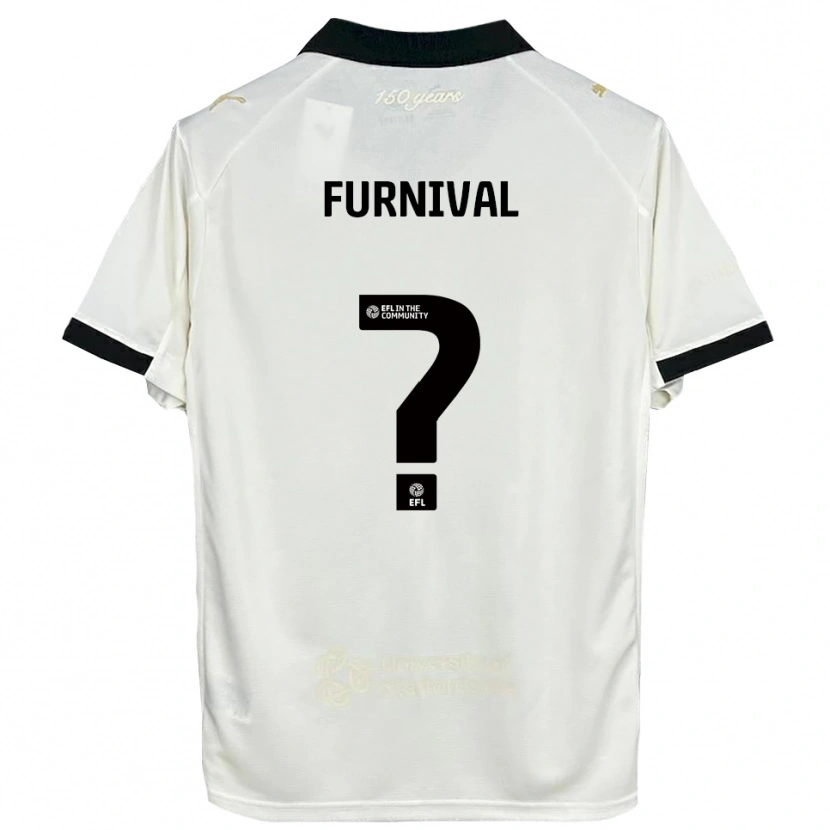 Danxen Mujer Camiseta Madison Furnival #0 Blanco Hueso Negro 1ª Equipación 2025/26 La Camisa