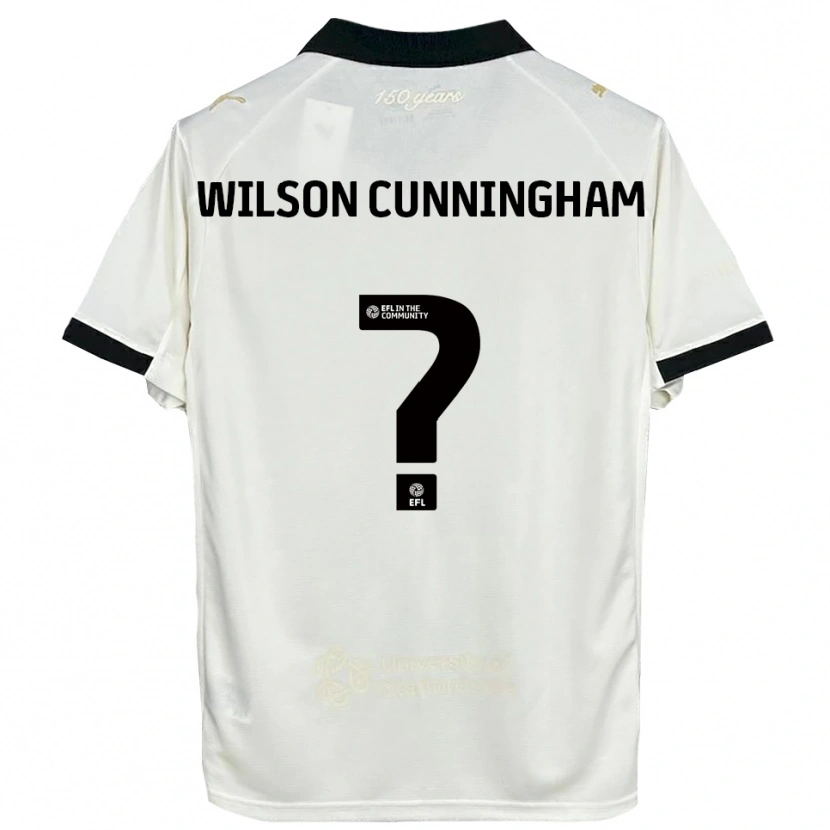Danxen Mujer Camiseta Ava Wilson Cunningham #0 Blanco Hueso Negro 1ª Equipación 2025/26 La Camisa