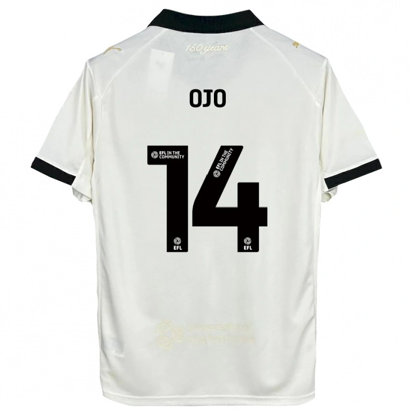 Danxen Mujer Camiseta Funso Ojo #14 Blanco Hueso Negro 1ª Equipación 2025/26 La Camisa
