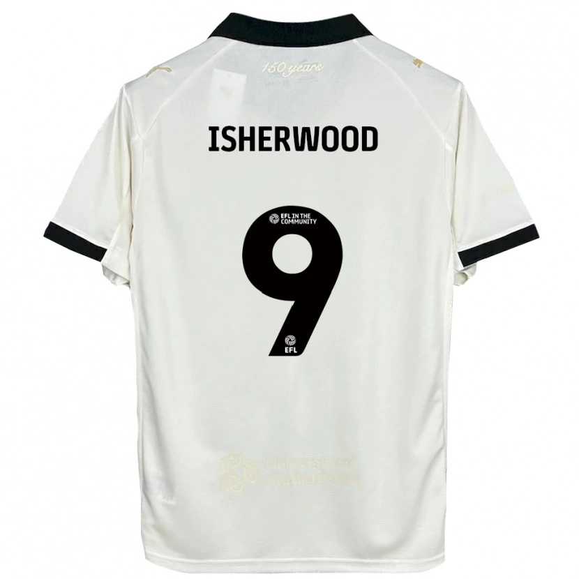Danxen Mujer Camiseta Macy Isherwood #9 Blanco Hueso Negro 1ª Equipación 2025/26 La Camisa