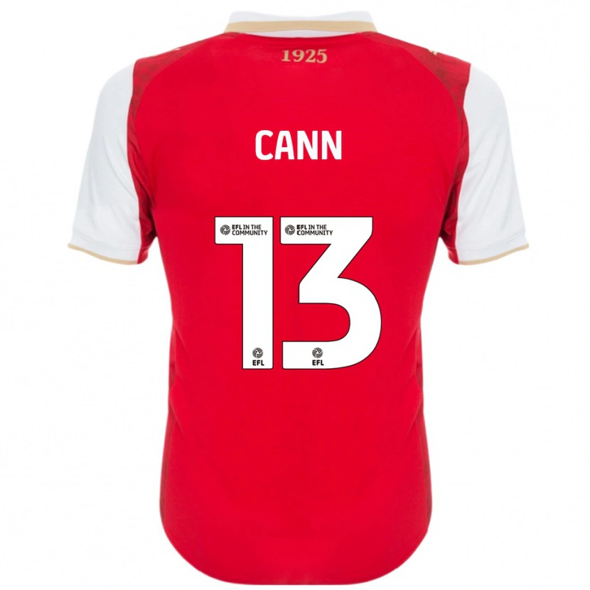 Danxen Mujer Camiseta Ted Cann #13 Rojo Blanco 1ª Equipación 2025/26 La Camisa