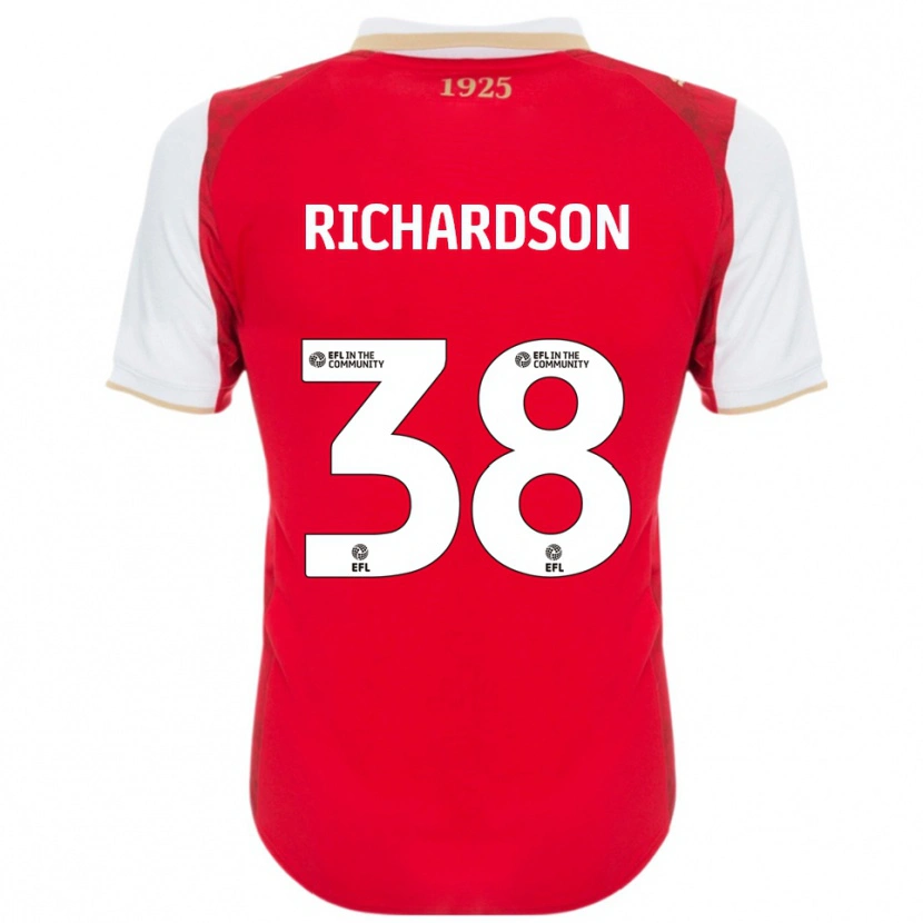 Danxen Mujer Camiseta Kane Richardson #38 Rojo Blanco 1ª Equipación 2025/26 La Camisa