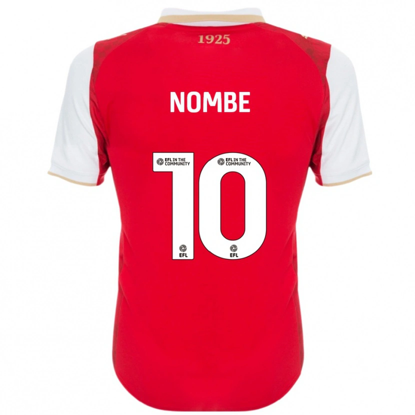 Danxen Mujer Camiseta Sam Nombe #10 Rojo Blanco 1ª Equipación 2025/26 La Camisa