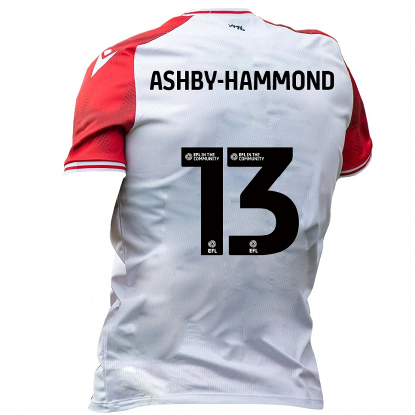 Danxen Mujer Camiseta Taye Ashby-Hammond #13 Blanco Rojo 1ª Equipación 2025/26 La Camisa