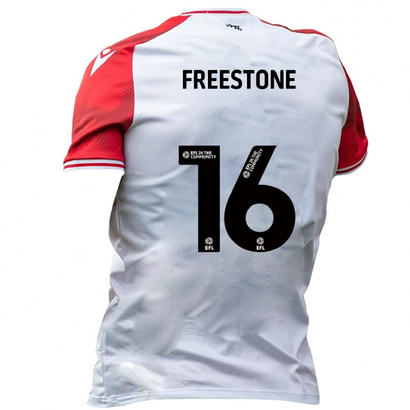Danxen Mujer Camiseta Lewis Freestone #16 Blanco Rojo 1ª Equipación 2025/26 La Camisa