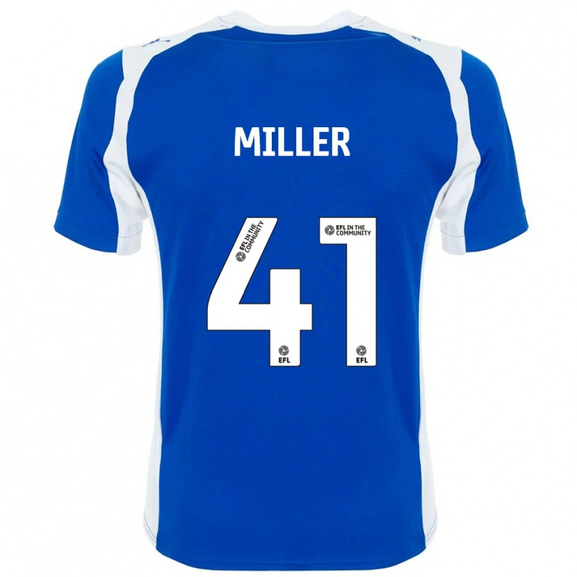 Danxen Mujer Camiseta K'marni Miller #41 Azul Blanco 1ª Equipación 2025/26 La Camisa