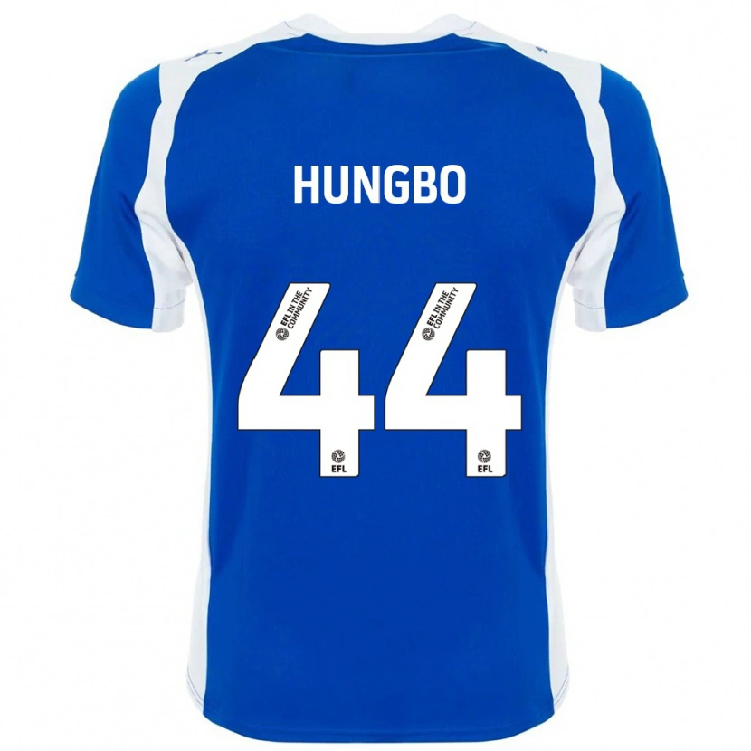 Danxen Mujer Camiseta Joseph Hungbo #44 Azul Blanco 1ª Equipación 2025/26 La Camisa