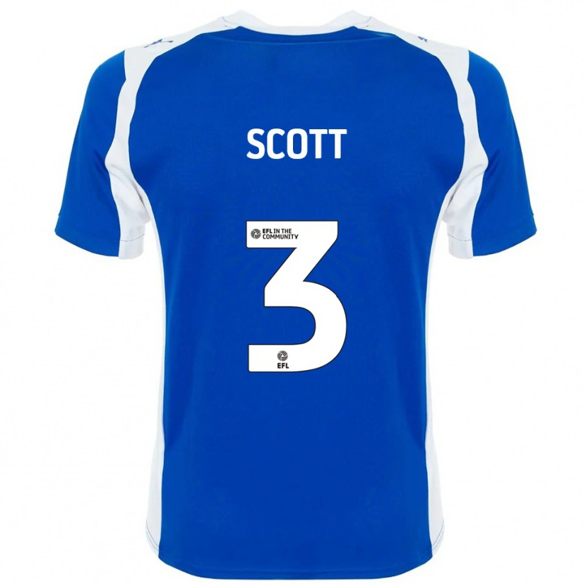 Danxen Mujer Camiseta Holly Scott #3 Azul Blanco 1ª Equipación 2025/26 La Camisa