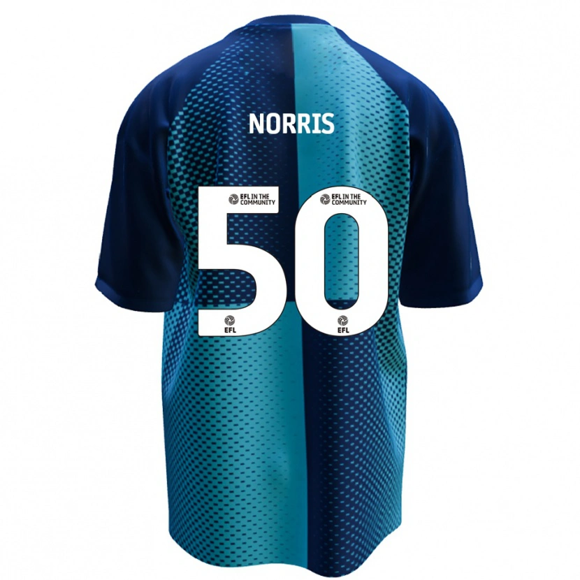 Danxen Mujer Camiseta Will Norris #50 Azul Celeste 1ª Equipación 2025/26 La Camisa