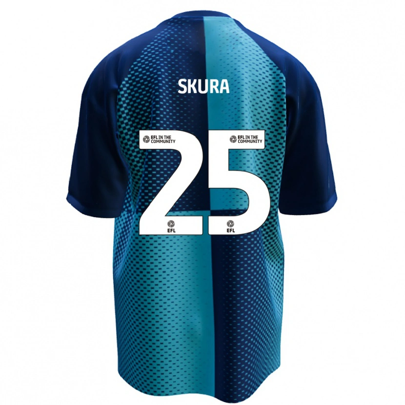 Danxen Mujer Camiseta Declan Skura #25 Azul Celeste 1ª Equipación 2025/26 La Camisa
