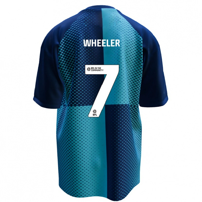 Danxen Mujer Camiseta David Wheeler #7 Azul Celeste 1ª Equipación 2025/26 La Camisa