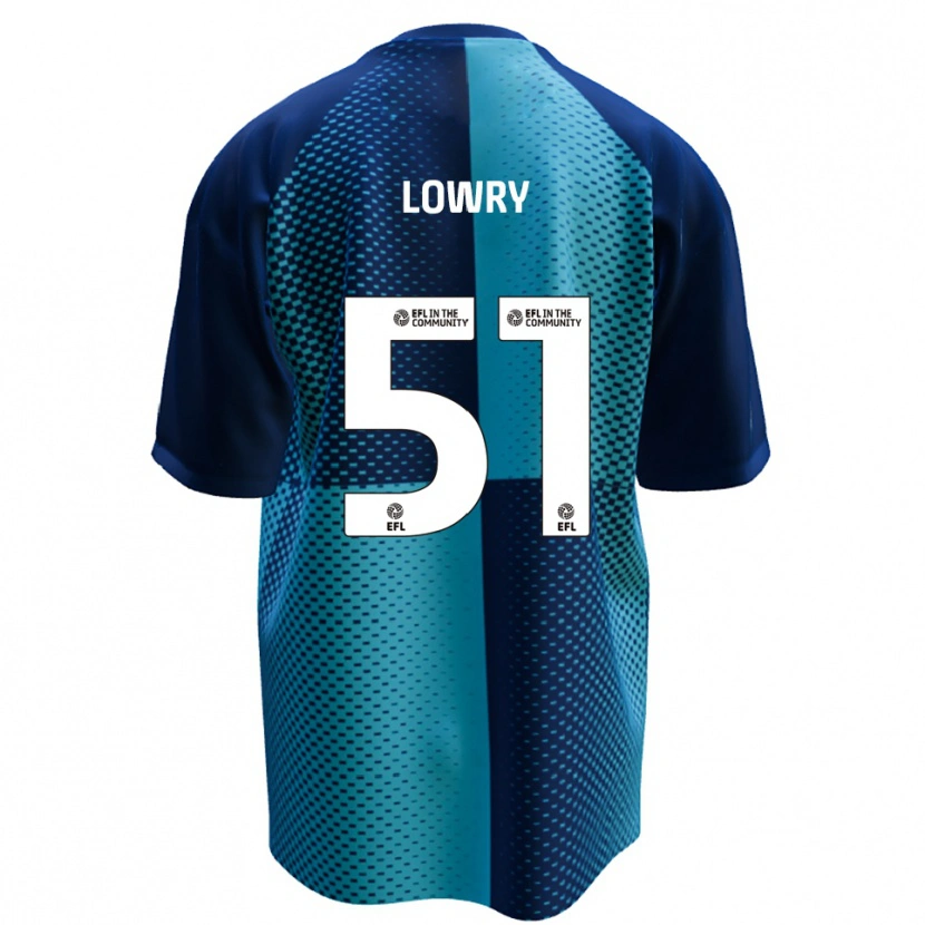 Danxen Mujer Camiseta Alex Lowry #51 Azul Celeste 1ª Equipación 2025/26 La Camisa
