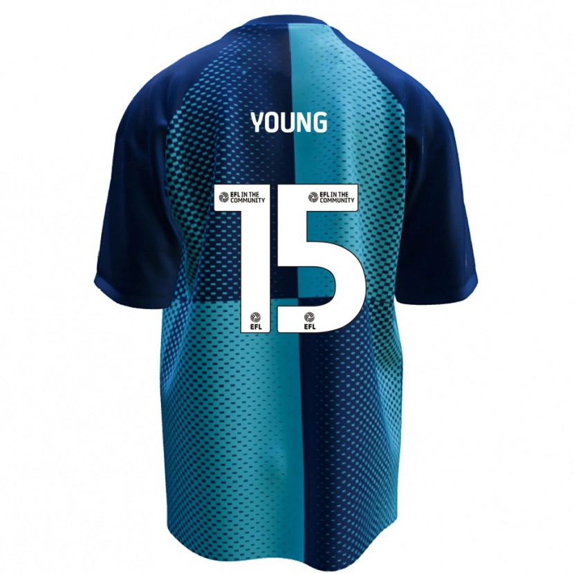 Danxen Mujer Camiseta Jack Young #15 Azul Celeste 1ª Equipación 2025/26 La Camisa