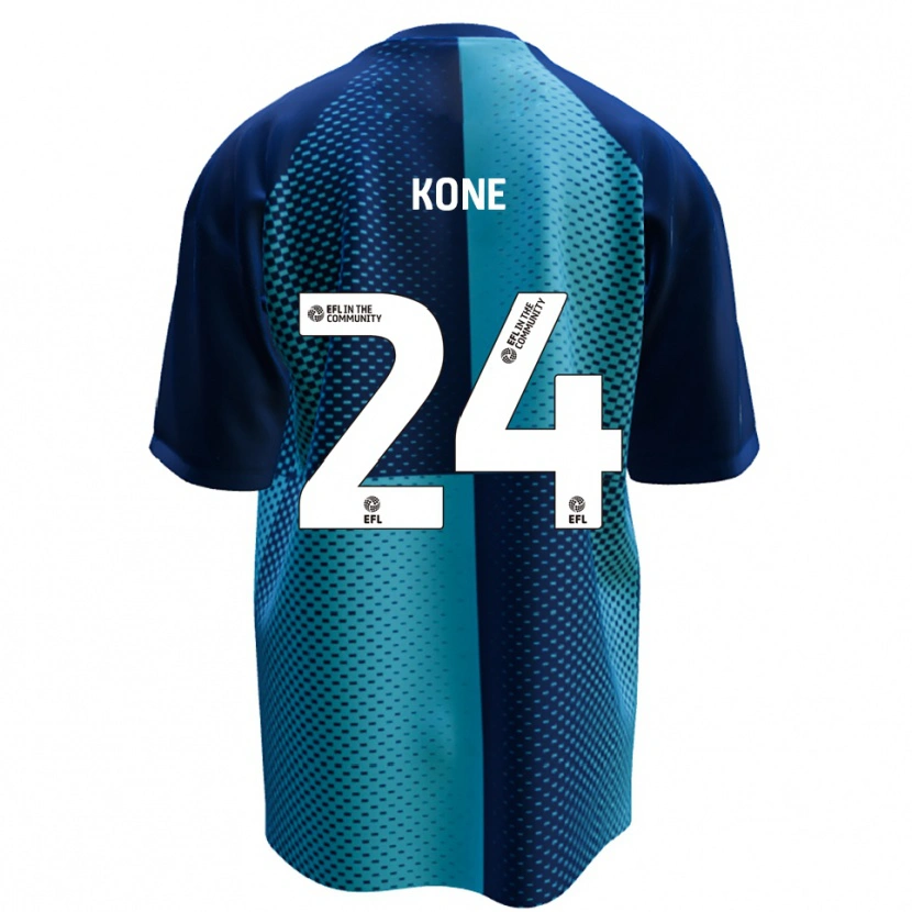 Danxen Mujer Camiseta Richard Kone #24 Azul Celeste 1ª Equipación 2025/26 La Camisa