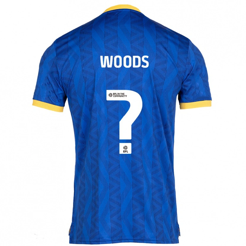 Danxen Mujer Camiseta Finley Woods #0 Azul Marino Amarillo 1ª Equipación 2025/26 La Camisa