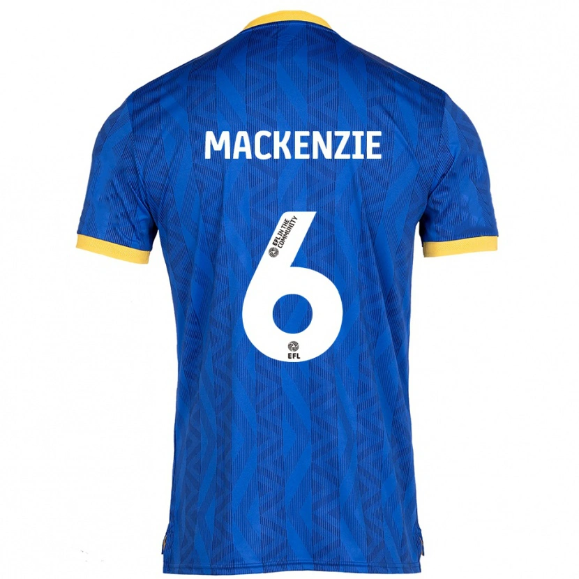 Danxen Mujer Camiseta Hannah Mackenzie #6 Azul Marino Amarillo 1ª Equipación 2025/26 La Camisa