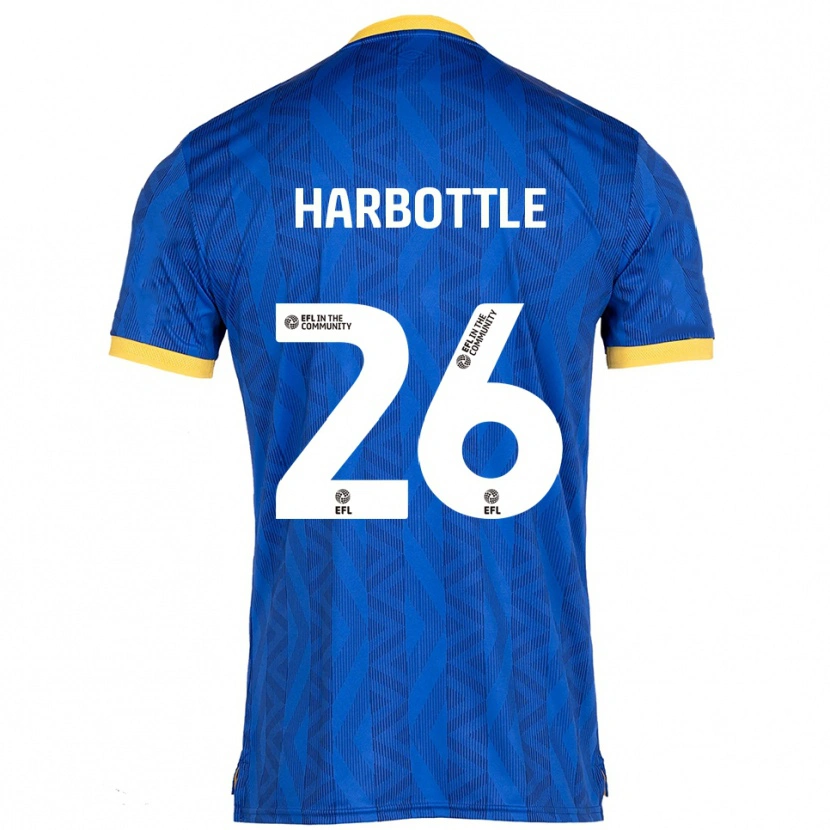 Danxen Mujer Camiseta Riley Harbottle #26 Azul Marino Amarillo 1ª Equipación 2025/26 La Camisa