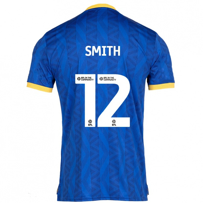 Danxen Mujer Camiseta Alistair Smith #12 Azul Marino Amarillo 1ª Equipación 2025/26 La Camisa