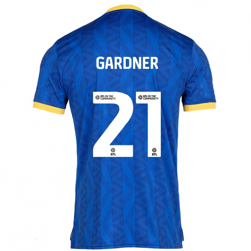 Danxen Mujer Camiseta Remmi Gardner #21 Azul Marino Amarillo 1ª Equipación 2025/26 La Camisa