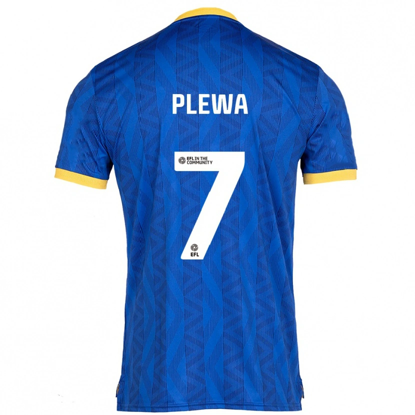 Danxen Mujer Camiseta Emma Plewa #7 Azul Marino Amarillo 1ª Equipación 2025/26 La Camisa