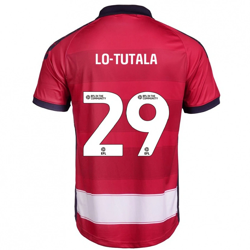 Danxen Mujer Camiseta Thimothée Lo-Tutala #29 Rojo Blanco 1ª Equipación 2025/26 La Camisa