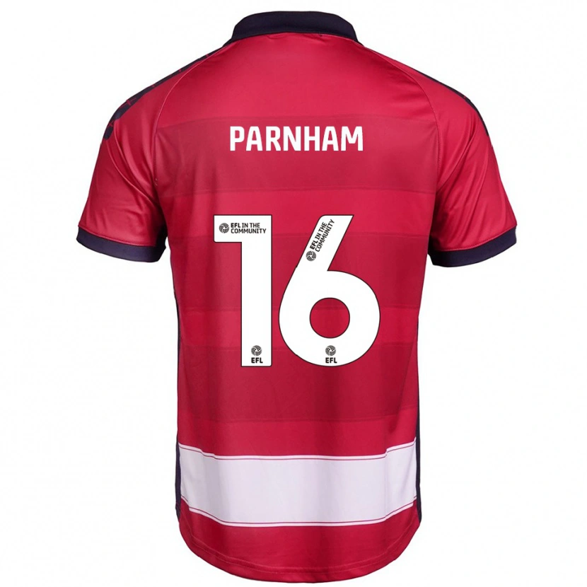 Danxen Mujer Camiseta Arianne Parnham #16 Rojo Blanco 1ª Equipación 2025/26 La Camisa