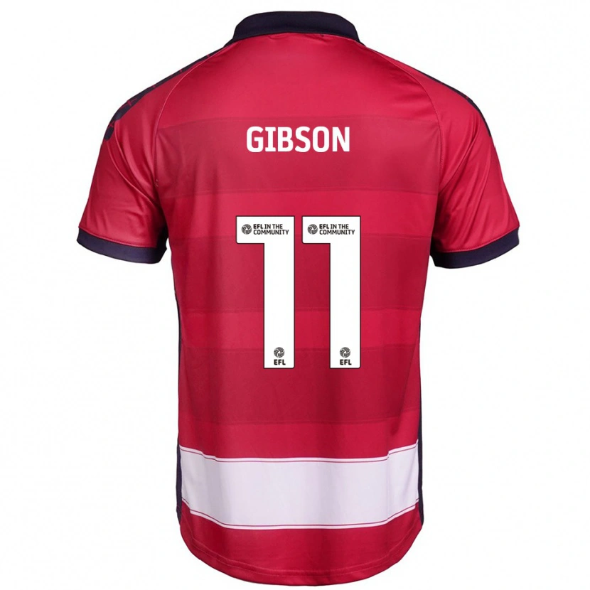 Danxen Mujer Camiseta Jordan Gibson #11 Rojo Blanco 1ª Equipación 2025/26 La Camisa
