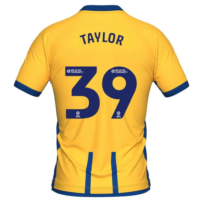 Danxen Mujer Camiseta Oliver Taylor #39 Amarillo Azul 1ª Equipación 2025/26 La Camisa