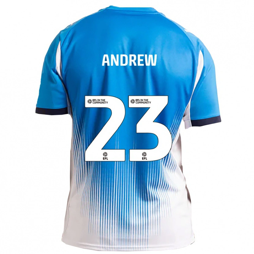 Danxen Mujer Camiseta Danny Andrew #23 Azul Blanco 1ª Equipación 2025/26 La Camisa