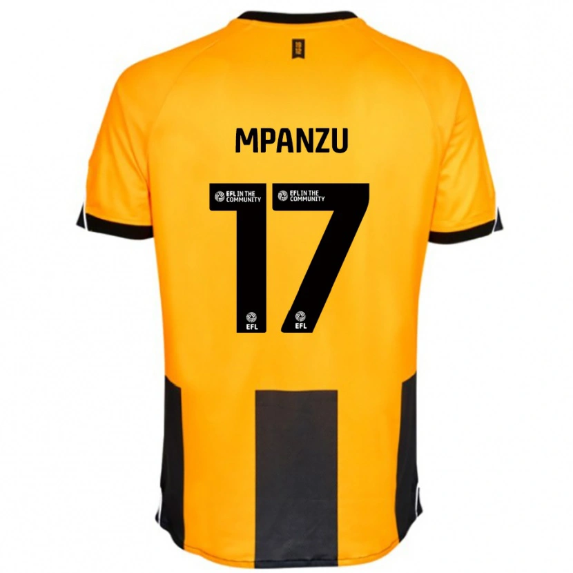 Danxen Mujer Camiseta Pelly Ruddock Mpanzu #17 Naranja Negro 1ª Equipación 2025/26 La Camisa