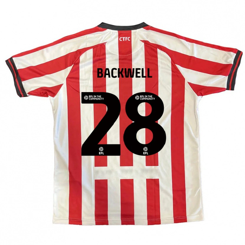 Danxen Mujer Camiseta Tommy Backwell #28 Rojo Blanco Negro 1ª Equipación 2025/26 La Camisa