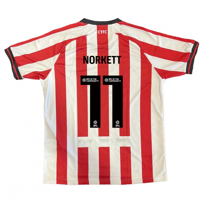 Danxen Mujer Camiseta Manni Norkett #11 Rojo Blanco Negro 1ª Equipación 2025/26 La Camisa