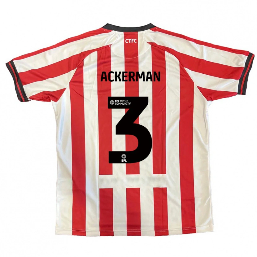 Danxen Mujer Camiseta Daisy Ackerman #3 Rojo Blanco Negro 1ª Equipación 2025/26 La Camisa