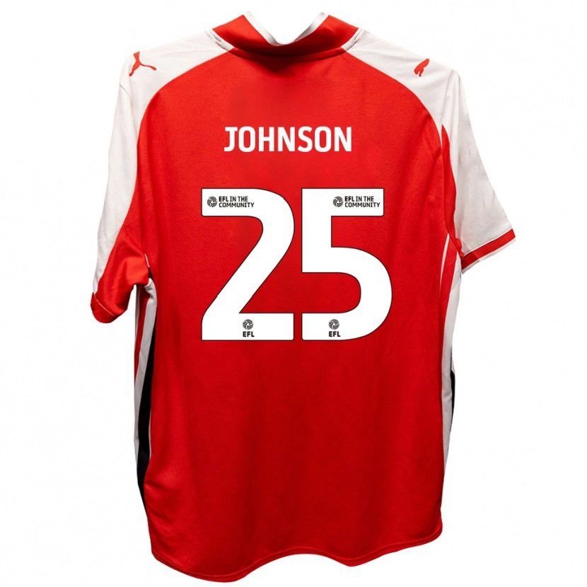 Danxen Mujer Camiseta Will Johnson #25 Rojo Blanco 1ª Equipación 2025/26 La Camisa