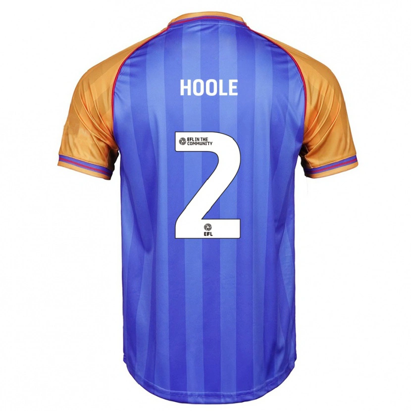 Danxen Mujer Camiseta Luca Hoole #2 Azul Naranja 1ª Equipación 2025/26 La Camisa