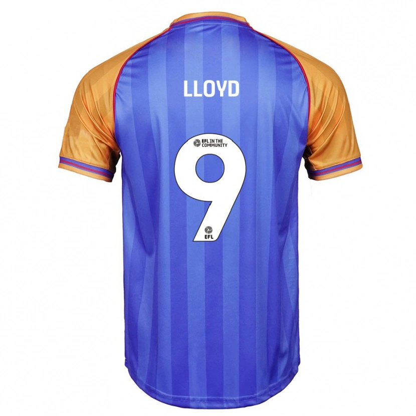 Danxen Mujer Camiseta George Lloyd #9 Azul Naranja 1ª Equipación 2025/26 La Camisa