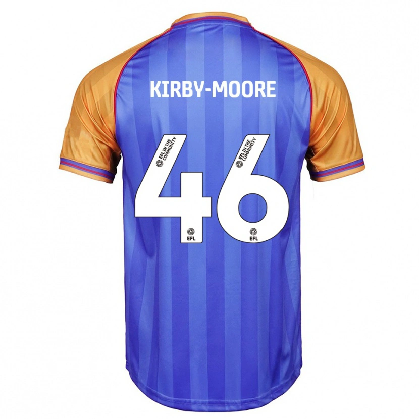 Danxen Mujer Camiseta Harvey Kirby-Moore #46 Azul Naranja 1ª Equipación 2025/26 La Camisa