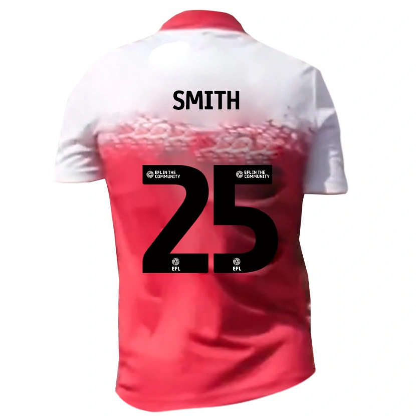 Danxen Mujer Camiseta Josh Smith #25 Rojo Blanco 1ª Equipación 2025/26 La Camisa